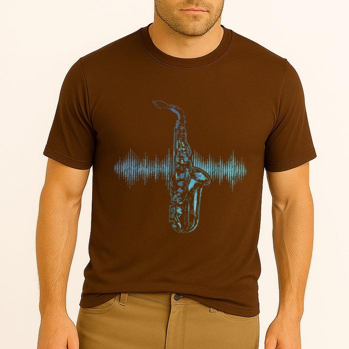 Jazz Music Saxophone Player Gift Saxophone Cooling Performance Crew T-Shirt