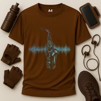 Jazz Music Saxophone Player Gift Saxophone Cooling Performance Crew T-Shirt