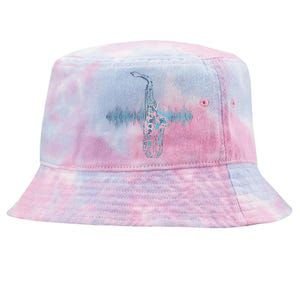 Jazz Music Saxophone Player Gift Saxophone Tie-Dyed Bucket Hat