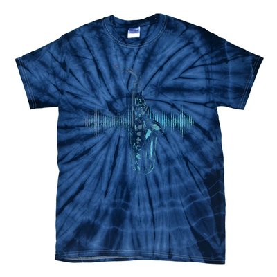 Jazz Music Saxophone Player Gift Saxophone Tie-Dye T-Shirt