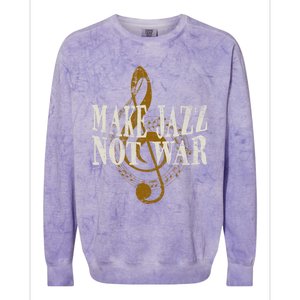 Jazz Music Saxophone Trumpet Gift Colorblast Crewneck Sweatshirt