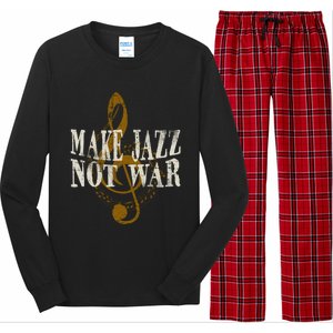 Jazz Music Saxophone Trumpet Gift Long Sleeve Pajama Set