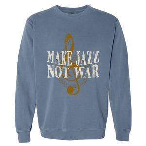 Jazz Music Saxophone Trumpet Gift Garment-Dyed Sweatshirt