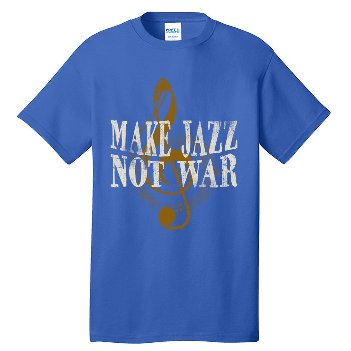 Jazz Music Saxophone Trumpet Gift Tall T-Shirt