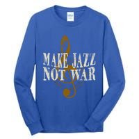 Jazz Music Saxophone Trumpet Gift Tall Long Sleeve T-Shirt