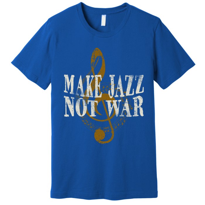 Jazz Music Saxophone Trumpet Gift Premium T-Shirt