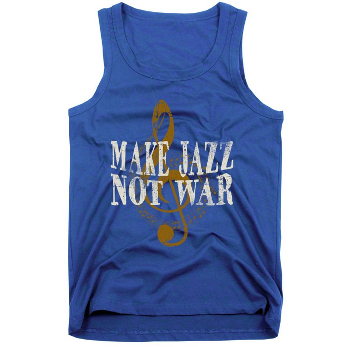 Jazz Music Saxophone Trumpet Gift Tank Top