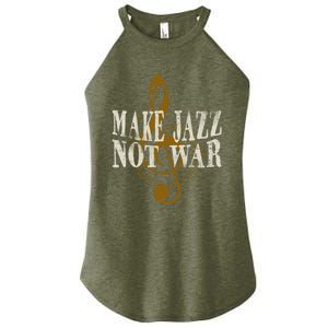 Jazz Music Saxophone Trumpet Gift Women's Perfect Tri Rocker Tank