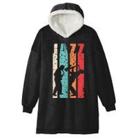 Jazz Musician Saxophonist Trumpetist Sax Trumpet Player Hooded Wearable Blanket