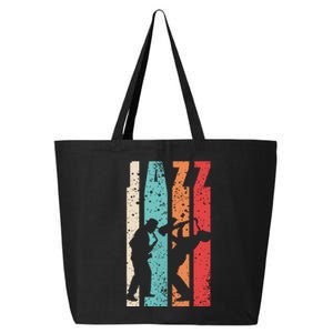 Jazz Musician Saxophonist Trumpetist Sax Trumpet Player 25L Jumbo Tote