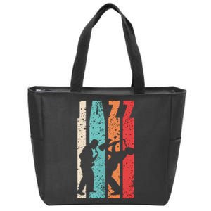 Jazz Musician Saxophonist Trumpetist Sax Trumpet Player Zip Tote Bag