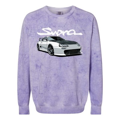 Jdm Mkiv Supra 2jz Street Racing Drag Drift Colorblast Crewneck Sweatshirt