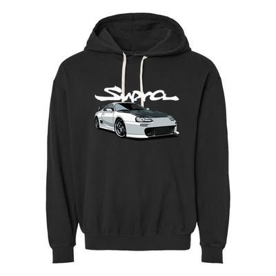 Jdm Mkiv Supra 2jz Street Racing Drag Drift Garment-Dyed Fleece Hoodie