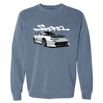 Jdm Mkiv Supra 2jz Street Racing Drag Drift Garment-Dyed Sweatshirt