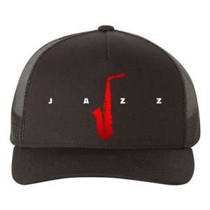 Jazz Music Saxophone Yupoong Adult 5-Panel Trucker Hat