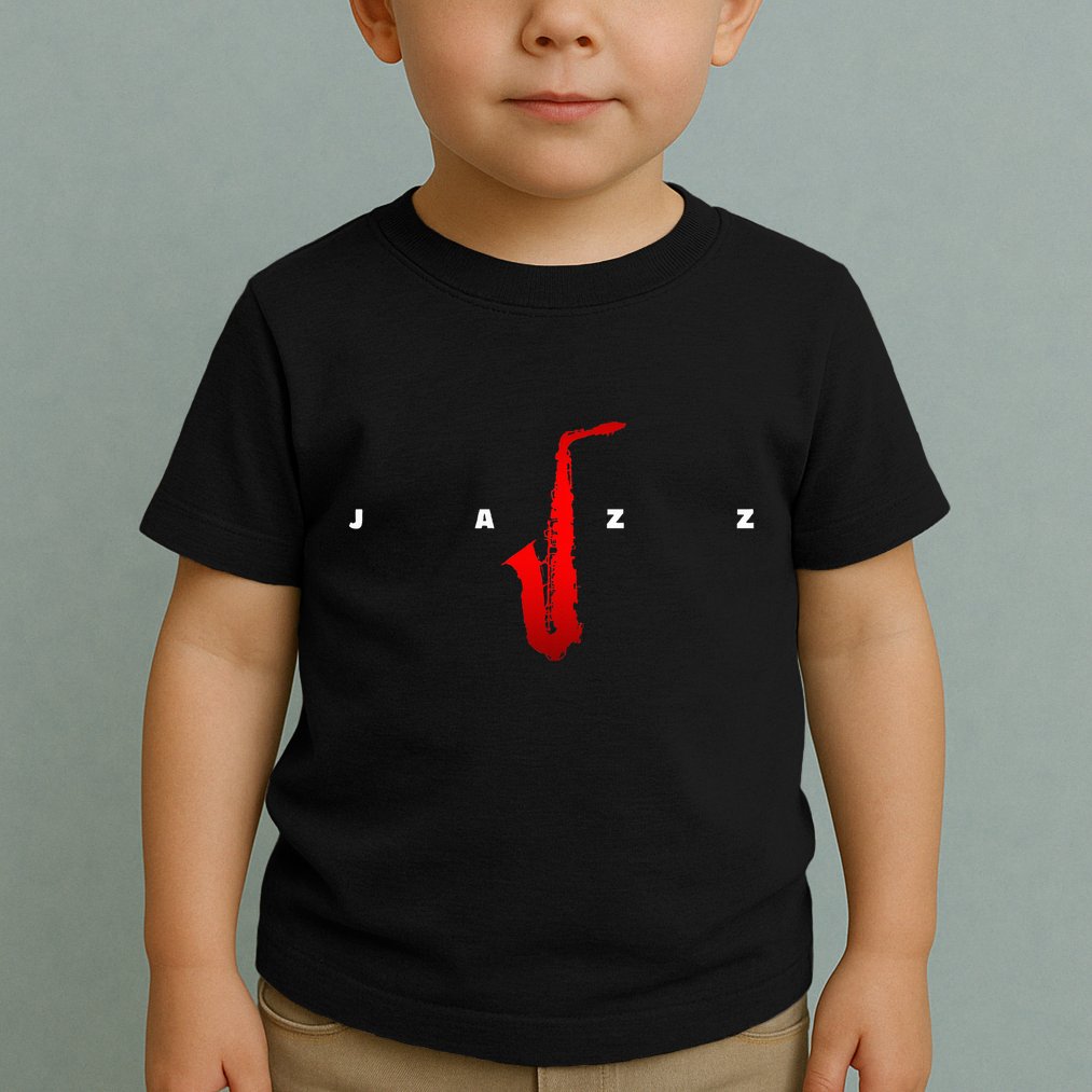 Jazz Music Saxophone Toddler T-Shirt