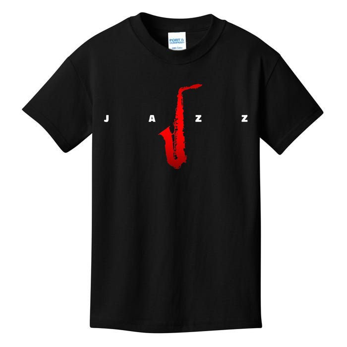 Jazz Music Saxophone Kids T-Shirt