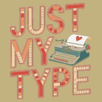 Just My Type Funny Typewriter Book Publisher Author Button