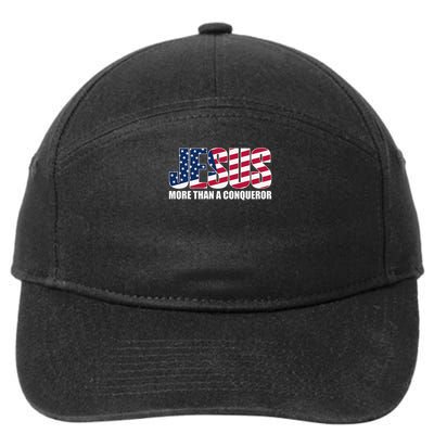 Jesus More Than A Conqueror 7-Panel Snapback Hat