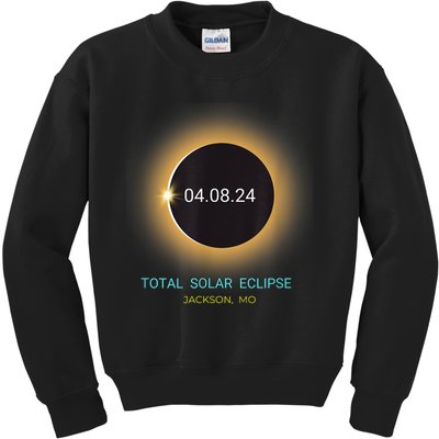 Jackson Mo Total Solar Eclipse 04/08/24 Missouri Souvenir Kids Sweatshirt