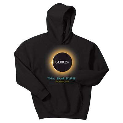 Jackson Mo Total Solar Eclipse 04/08/24 Missouri Souvenir Kids Hoodie