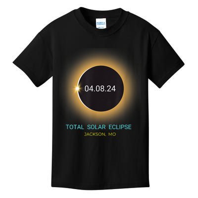 Jackson Mo Total Solar Eclipse 04/08/24 Missouri Souvenir Kids T-Shirt