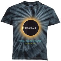 Jackson Mo Total Solar Eclipse 04/08/24 Missouri Souvenir Kids Tie-Dye T-Shirt