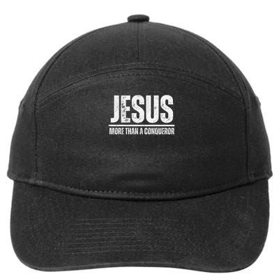 Jesus More Than A Conqueror 7-Panel Snapback Hat