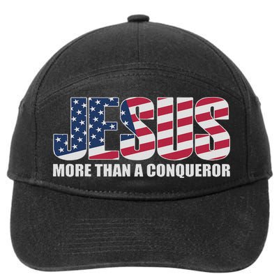 Jesus More Than A Conqueror 7-Panel Snapback Hat
