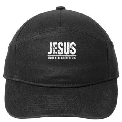 Jesus More Than A Conqueror 7-Panel Snapback Hat