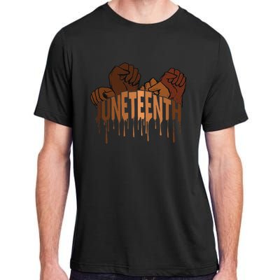 Juneteenth Melanin Tee 19th June 1865 Black History Adult ChromaSoft Performance T-Shirt