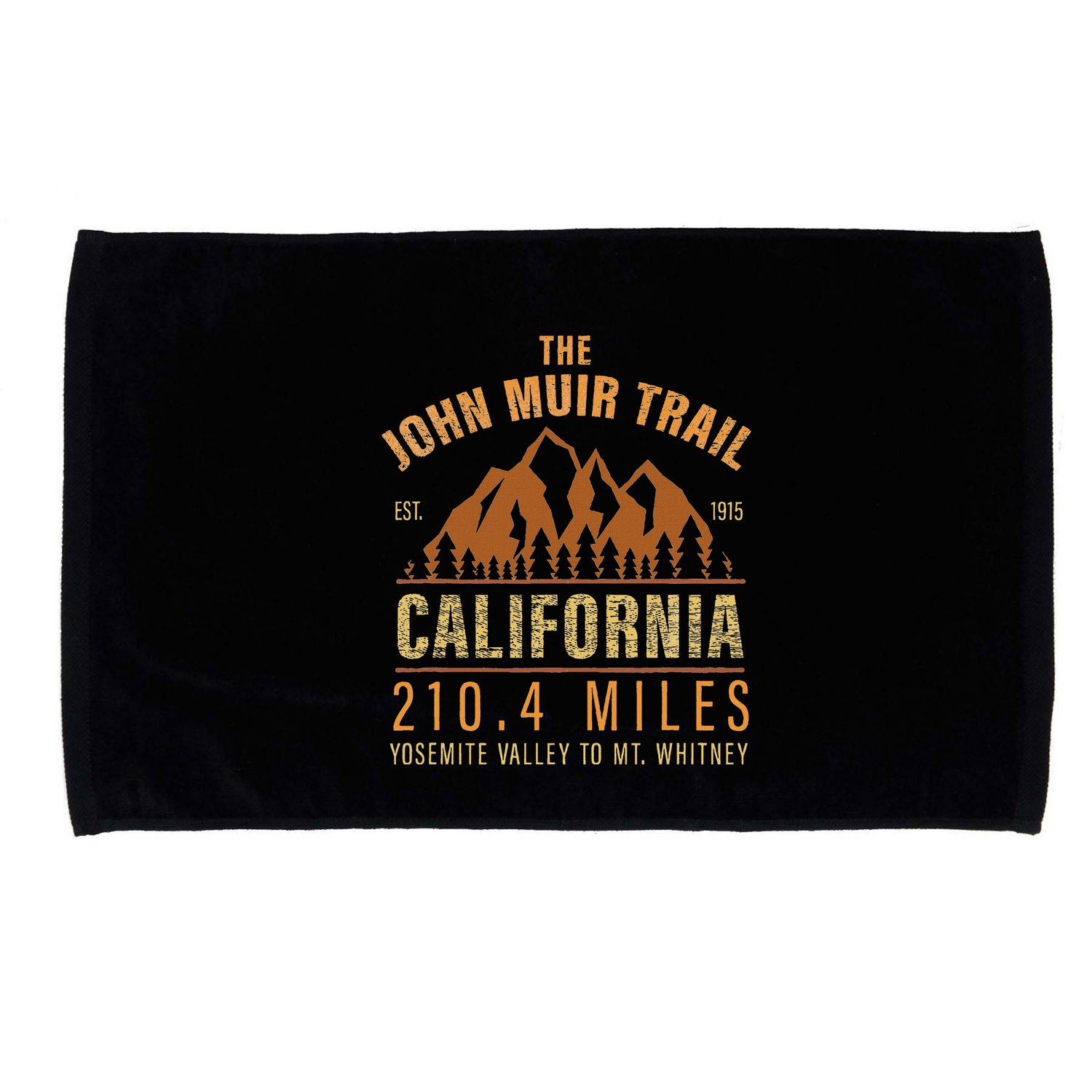 John Muir Trail California Backpacking Trail Hiking Microfiber Hand Towel