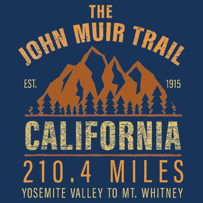 John Muir Trail California Backpacking Trail Hiking Infant Baby Jersey Bodysuit