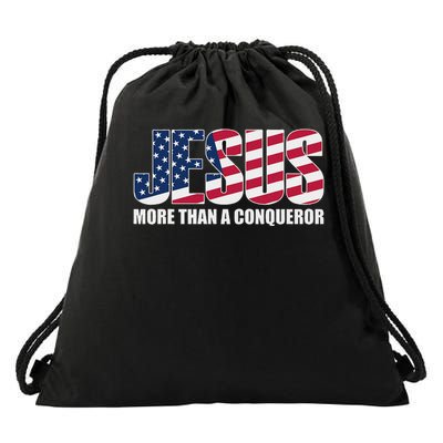 Jesus More Than A Conqueror Drawstring Bag