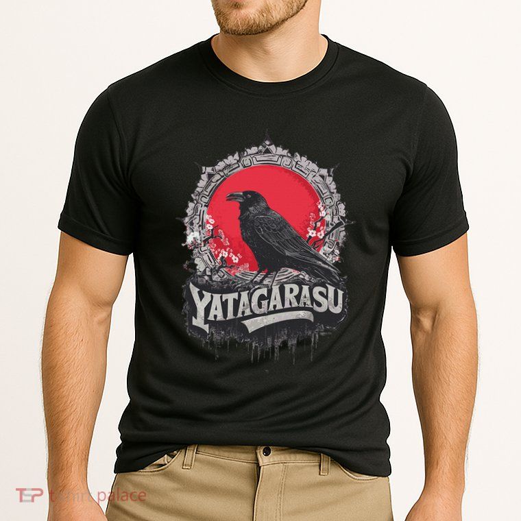 Japanese Mythology Three Legged Crow Yatagarasu Performance Shirt
