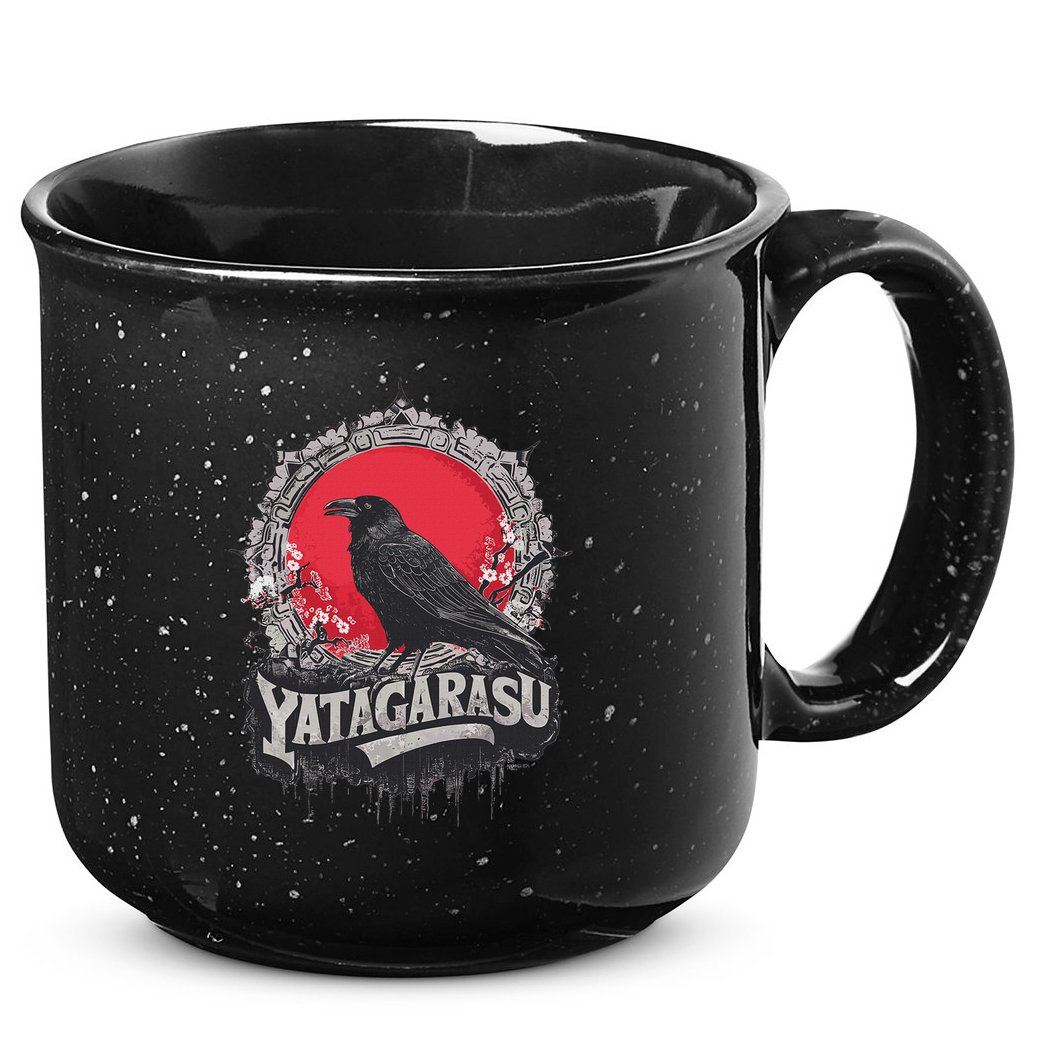 Japanese Mythology Three Legged Crow Yatagarasu 15oz Campfire Ceramic Mug