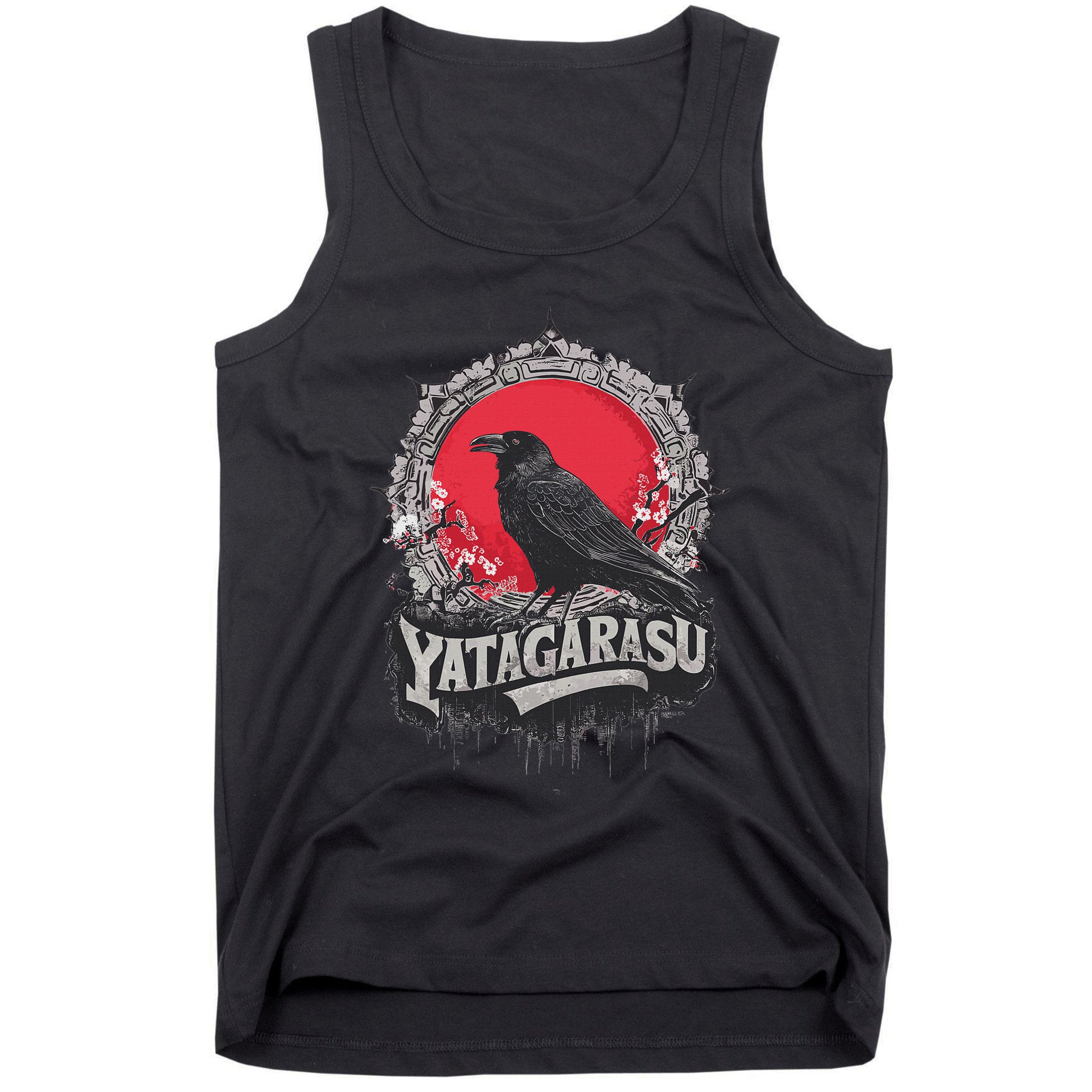 Japanese Mythology Three Legged Crow Yatagarasu Tank Top