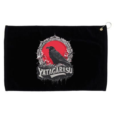 Japanese Mythology Three Legged Crow Yatagarasu Grommeted Golf Towel