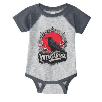 Japanese Mythology Three Legged Crow Yatagarasu Infant Baby Jersey Bodysuit