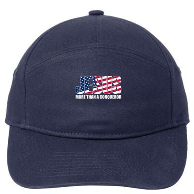 Jesus More Than A Conqueror 7-Panel Snapback Hat