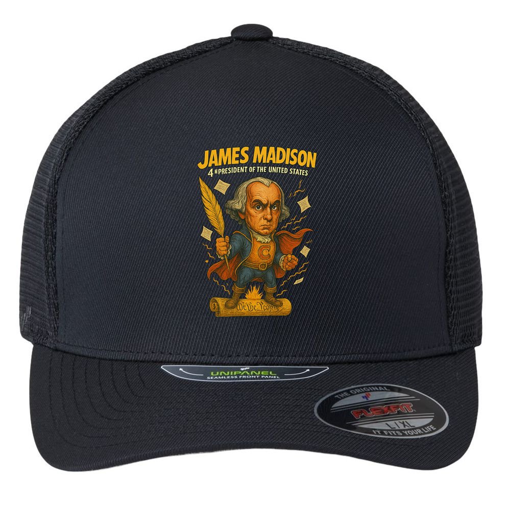 James Madison The Presidential Chronicles 4th President Flexfit Unipanel Trucker Cap