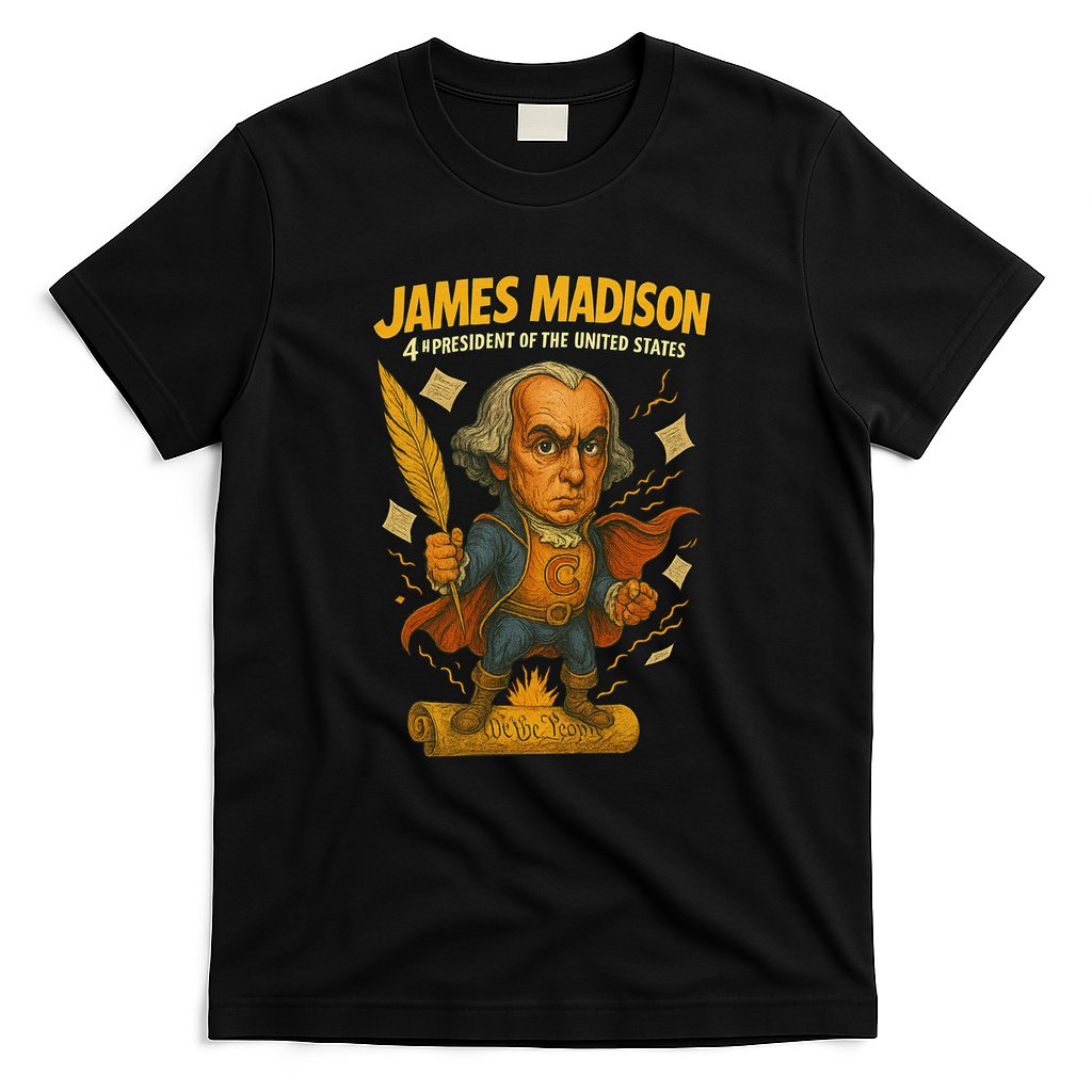 James Madison The Presidential Chronicles 4th President T-Shirt