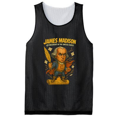 James Madison The Presidential Chronicles 4th President Mesh Reversible Basketball Jersey Tank
