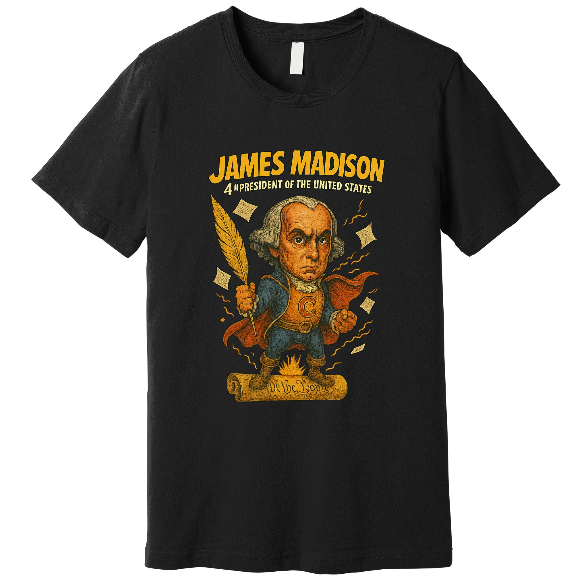 James Madison The Presidential Chronicles 4th President Premium T-Shirt