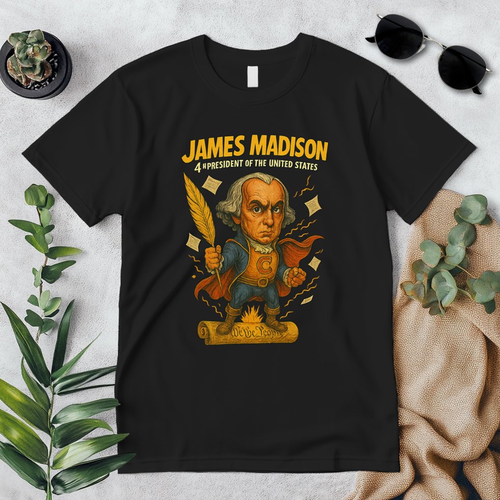 James Madison The Presidential Chronicles 4th President Premium T-Shirt