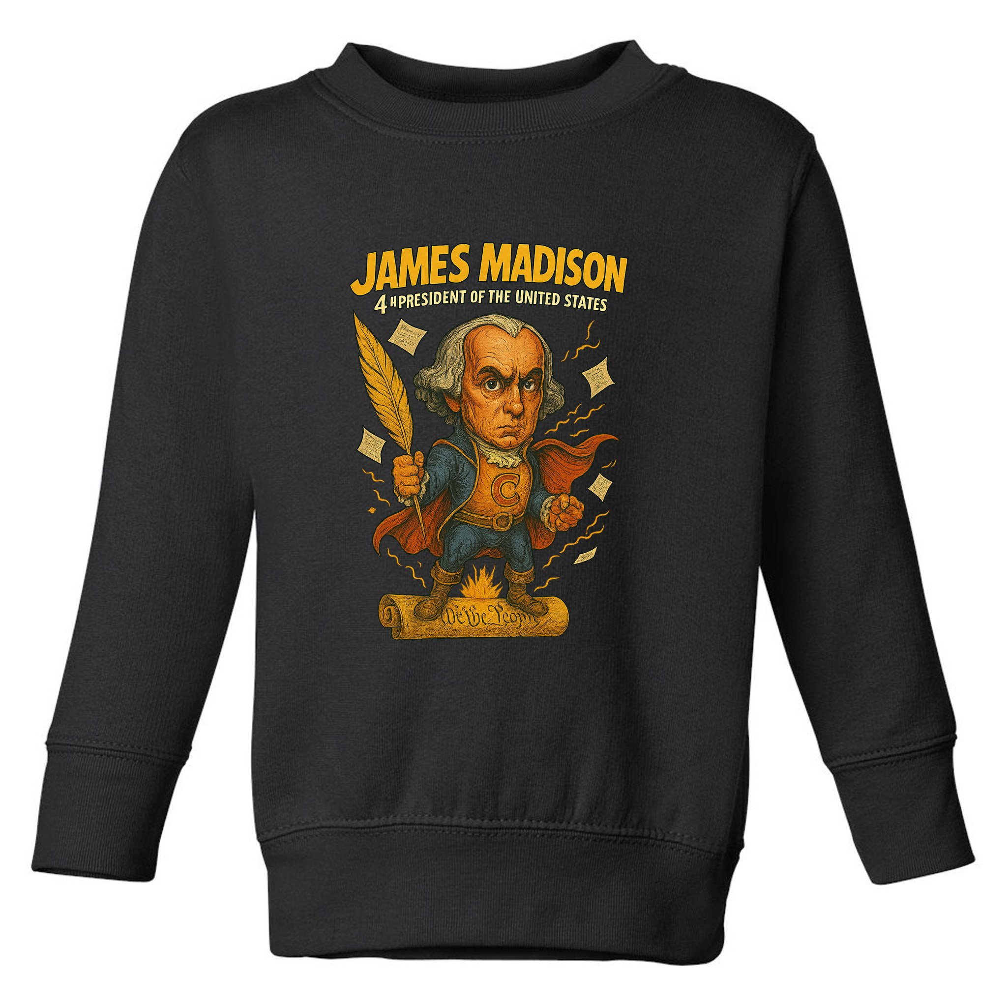 James Madison The Presidential Chronicles 4th President Toddler Sweatshirt