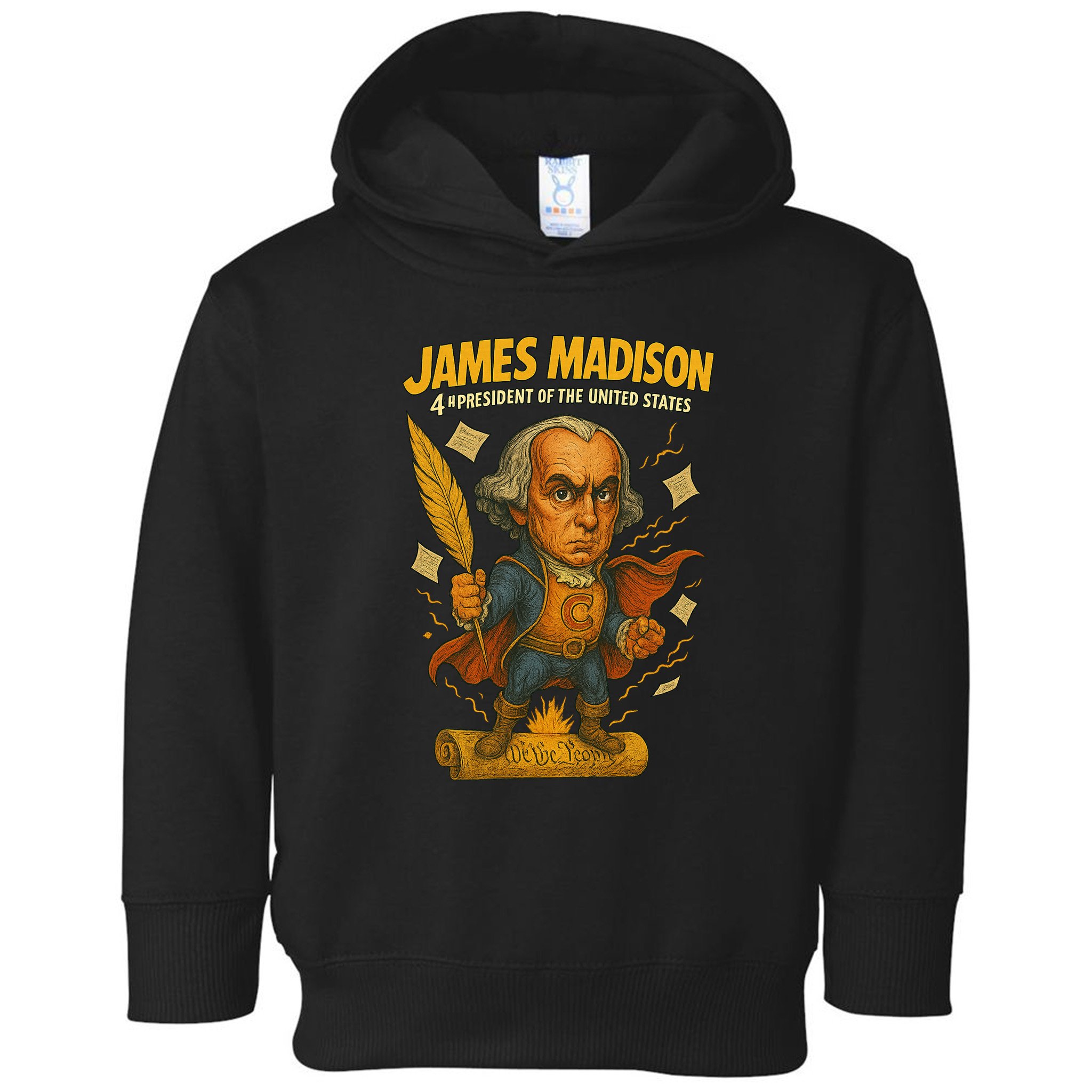 James Madison The Presidential Chronicles 4th President Toddler Hoodie
