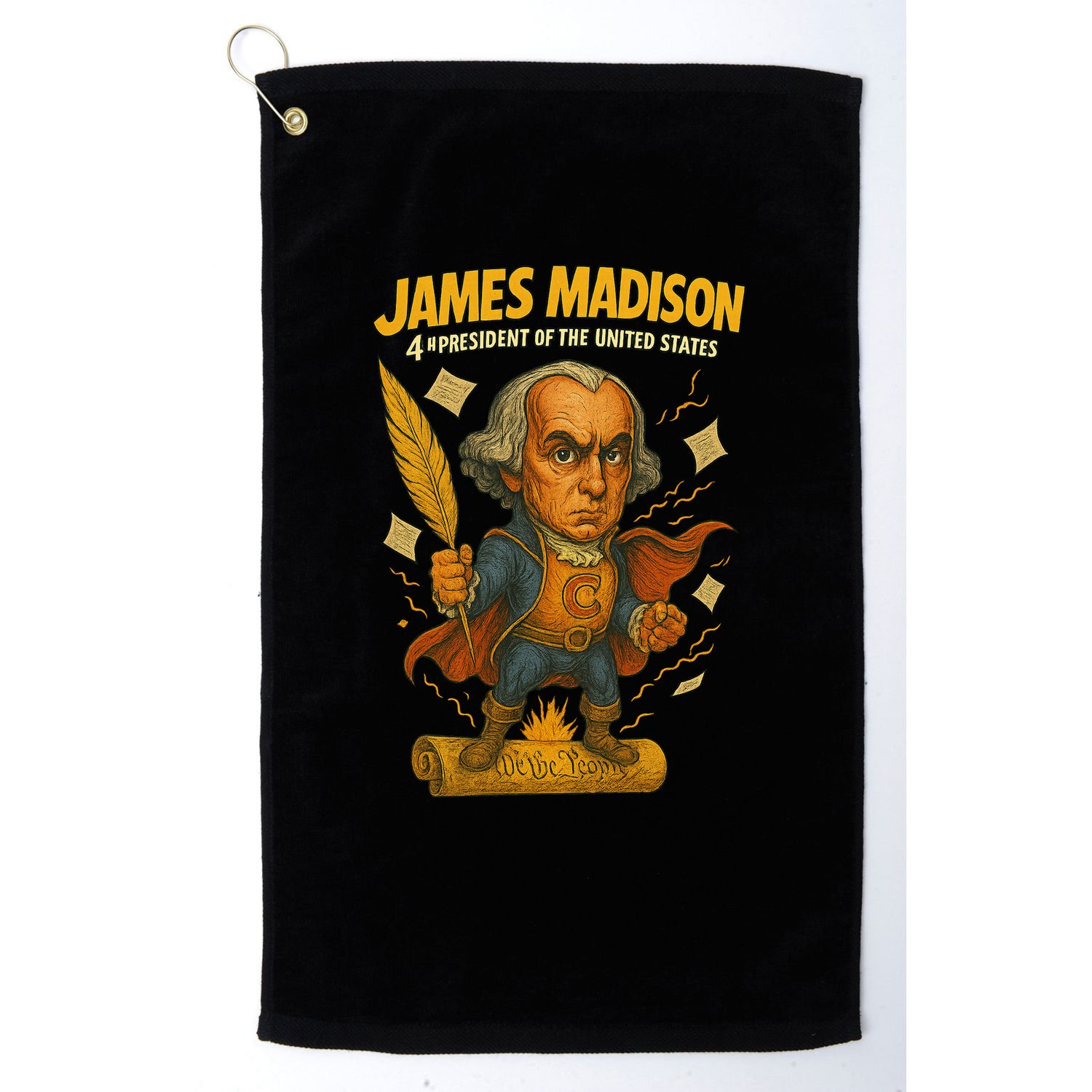 James Madison The Presidential Chronicles 4th President Golf Towel