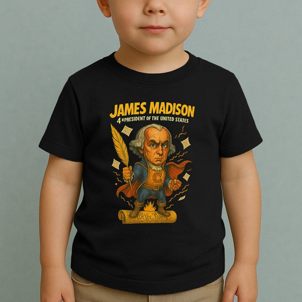 James Madison The Presidential Chronicles 4th President Toddler T-Shirt