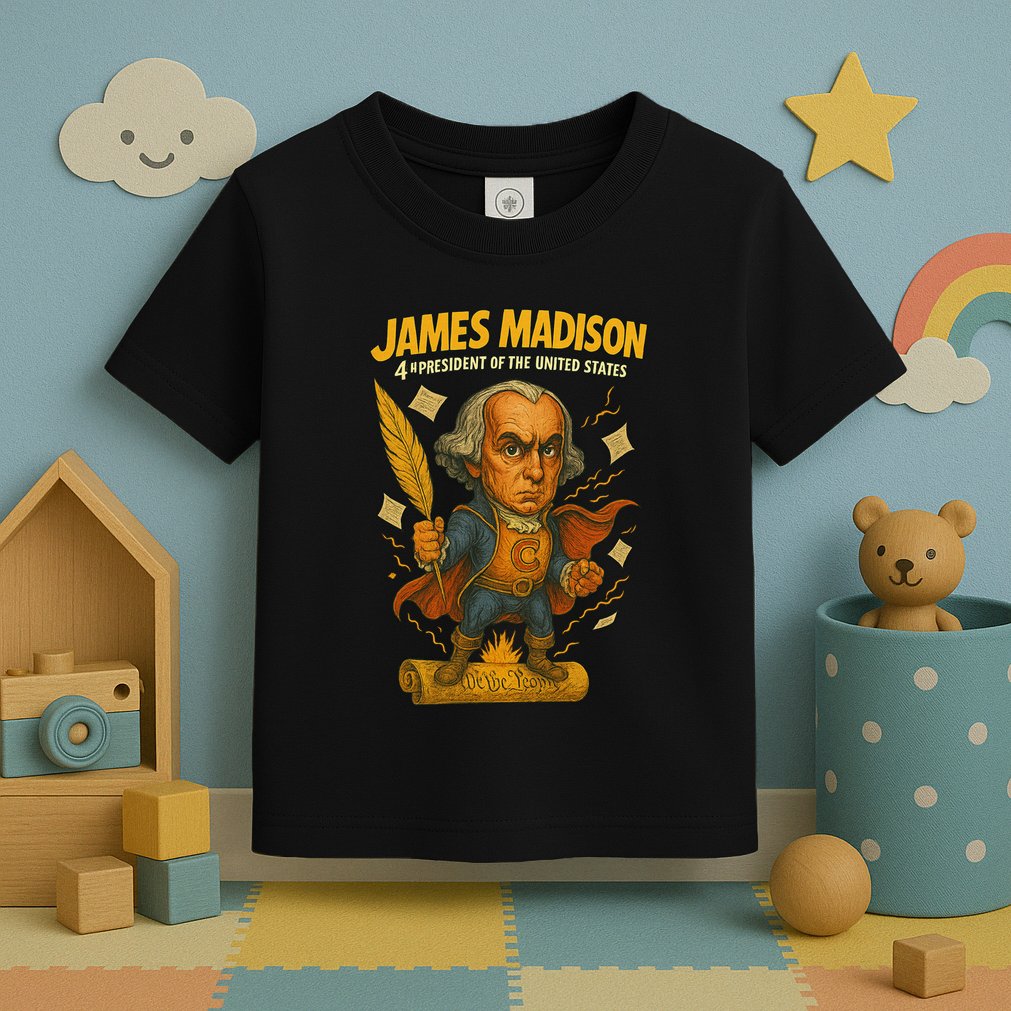 James Madison The Presidential Chronicles 4th President Toddler T-Shirt